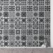 Walplus 6" x 6" PVC Peel & Stick Field Tile Vinyl/PVC in Black/White | 5.91 H x 5.91 W x 0.04 D in | Wayfair WT1566