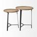 17 Stories Tray Top 3 Legs Nesting Tables Wood/Metal in Black/Brown/Gray | 24 H x 20.25 W x 20.25 D in | Wayfair 1A0F7567DE7843B8AA3402F167D0E69D