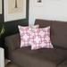 Everly Quinn Geometric 18" Square Throw Pillow Cover Polyester in Pink | 18 H x 18 W x 0.5 D in | Wayfair 7FD78F5A327942BFA5298569259F7A2E