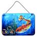 Breakwater Bay Scatte Fish Hanging Prints Wall Décor Metal in Blue/Gray/Red | 8 H x 12 W x 0.03 D in | Wayfair 7E87D50255334B159F910399739284DB