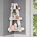 RiverRidge Home Amery Corner Ladder Wall Shelf Manufactured Wood in White | 25.75 H x 15.5 W x 11.5 D in | Wayfair 06-132