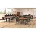 Marco Apex Series Adjustable Height Collaborative Desk Wood/Metal in Brown | 30 H x 28 W x 24 D in | Wayfair 38-2291-77-BLK