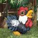 HomeStyles Country Critters Rooster "Freddie" Whimsical Garden Statue Resin/Plastic in Blue/Red/White | 10.5 H x 8.5 W x 8.5 D in | Wayfair 76504