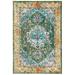 White 36 x 0.45 in Indoor Area Rug - Bungalow Rose Josephville Oriental Green/Turquoise/Orange Area Rug | 36 W x 0.45 D in | Wayfair