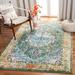 Blue 108 x 0.45 in Indoor Area Rug - Bungalow Rose Josephville Oriental Green/Turquoise/Orange Area Rug | 108 W x 0.45 D in | Wayfair