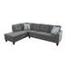 Gray Reclining Sectional - Red Barrel Studio® Wendelina 104" Wide Linen Corner Sectional w/ Ottoman Linen | 35 H x 104 W x 75 D in | Wayfair