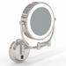 Aptations LED Lighted Magnifying Makeup Mirror Metal in Gray | 14 H x 12 W x 3.25 D in | Wayfair 945-2-85HW