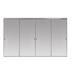 Closet Door - Custom Door and Mirror Polished Edge Backed Aluminum Frame Interior Mirrored Sliding Closet Doors Glass | 144 W in | Wayfair