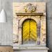 Astoria Grand 'Moravian Door' Wrapped Canvas Photograph Print Canvas in Yellow | 18 H x 12 W x 1.5 D in | Wayfair DF2ED11E76A34F79AB866EB05CB3C856