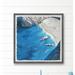 Rosecliff Heights 'The Beach Is Calling' - Picture Frame Painting Print on Paper in Blue/Brown/Gray | 12 H x 12 W x 1.5 D in | Wayfair