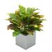 Latitude Run® 12" Artificial Foliage Plant in Pot Polyester/Plastic/Metal in Gray | 18 H x 16 W x 16 D in | Wayfair