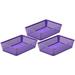 Rebrilliant Storage for Office Drawer Plastic Basket Set Plastic in Indigo | 2.25 H x 9 W x 6 D in | Wayfair 828A143FA0EE49C7AFF41C7332ADCD99