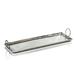 Williston Forge Ledoux Long Raw Aluminum Serving Tray Metal in Gray | 4.25 H x 30 W x 10 D in | Wayfair 281171B7368748239CF01D095581F245