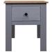 Millwood Pines Nightstand Bedside Cabinet Nightstand w/ Drawer Pine Panama Range Wood in Gray/Brown | 22.4 H x 18.1 W x 15.7 D in | Wayfair