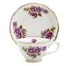 Grace's Tea Ware Teacup & Saucer Set Porcelain/Ceramic in Indigo/White | 1 H in | Wayfair FD301-4/4