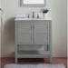 Andover Mills™ Waithman 30" Single Bathroom Vanity Set Wood/Marble in Gray | 39 H x 30 W x 21.5 D in | Wayfair 077CFEEC30F749169770997F9BCFF0C1