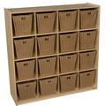 Wood Designs Natural Environments 16 Big Cubby Storage Wood in Brown | 49 H x 48 W x 15 D in | Wayfair 50916-719