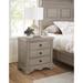 Canora Grey Cutlerville 3 - Drawer Solid Wood Nightstand Wood in Gray | 28 H x 28 W x 16 D in | Wayfair D8BD669DF240467DA4A0BACE5DAE7F91