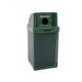 Wausau Tile Inc 38 Gallon Recycling Bin Stainless Steel in Black | 40 H x 19.5 W x 19.5 D in | Wayfair MF3058-88