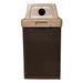 Wausau Tile Inc 38 Gallon Recycling Bin Stainless Steel in Black | 40 H x 19.5 W x 19.5 D in | Wayfair MF3057-88