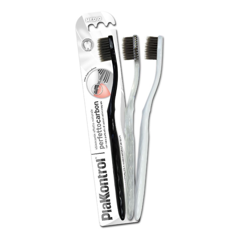 Plakkontrol® Spazzolino Perfetto Carbon 1 pz da denti