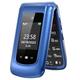 uleway Big Button Mobile Phone for Elderly Unlocked Flip Senior Mobil Phone Pay As You Go Flip Phone Basic Phone with SOS Emergency Button Speed Dail Torch FM Radio Easy to Use for Senior (2G-Blue)