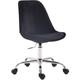 CLP - Chaise de bureau Toulouse en velours noir