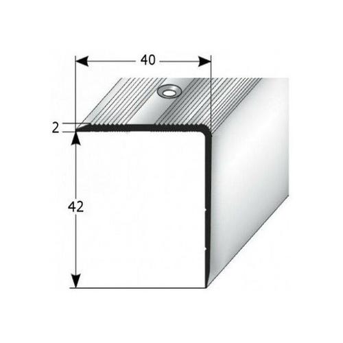 Treppenkante Forli, Treppenkantenprofil / Winkelprofil (Größe 40 mm x 42 mm) aus Aluminium