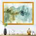 East Urban Home Abstract Watercolor Green House - Picture Frame Print on Canvas in Gray/White | 36 H x 46 W x 1.5 D in | Wayfair