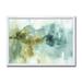 East Urban Home Abstract Watercolor Green House - Picture Frame Print on Canvas in Gray/White | 36 H x 46 W x 1.5 D in | Wayfair