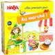 HABA 302782 Au marché Jeu d'apprentissage dés Pour 1-4 joueurs âgés de 2 ans et Plus ersten Markt-Gesellschaftsspiel Kinder-Beobachtungsspiel, Nachahmung-Geldkonzept-1 bis 4 Spieler-2 Jahre +