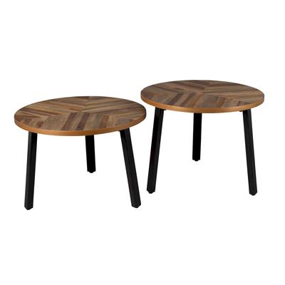 Dutchbone »Mundu« Beistelltisch 2er-Set Teakholz Image