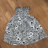 Anthropologie Dresses | Black/White Floral Sleeveless Dress Anthropology | Color: Black/White | Size: S