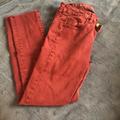 American Eagle Outfitters Jeans | American Eagle Crop Jeggings | Color: Red | Size: 2