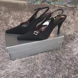 Nine West Shoes | Black Heels | Color: Black/Silver | Size: 6