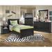 Signature Design by Ashley Esmarelda Panel Bed Wood in Black/Brown | 53.35 H x 42.8 W x 80.75 D in | Wayfair B138B8