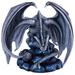 Trinx Anne Stokes Age Of Dragons Rock Dragon w/ Butterfly Home Tabletop Decorative Figurine Resin in Gray | 12 H x 9 W x 9 D in | Wayfair