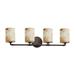 Justice Design Group Alabaster Rocks! 33 Inch 4 Light Bath Vanity Light - ALR-8464-10-DBRZ-LED4-2800