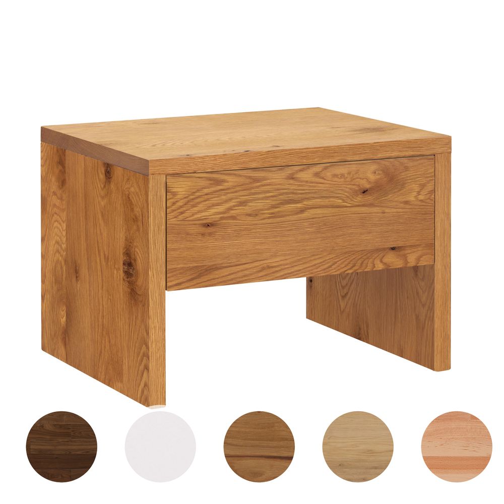 Hasena Nachttisch Salva Buche weiss deckend