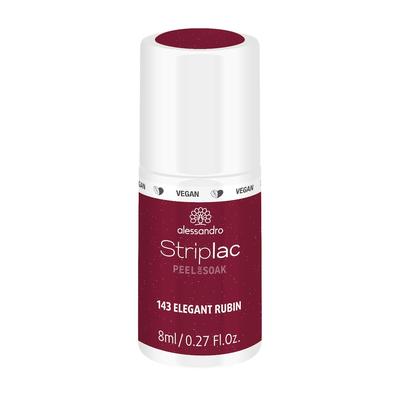 Alessandro - Striplac Peel or Soak Nagellack 8 ml 143 - ELEGANT RUBIN