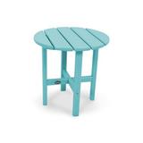 Trex Outdoor Cape Cod Round 18" Side Table Plastic in Blue | 18 H x 18 W x 18 D in | Wayfair TXRST18AR