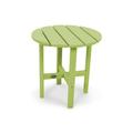 Trex Outdoor Cape Cod Round 18" Side Table Plastic in Green | 18 H x 18 W x 18 D in | Wayfair TXRST18LI