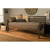 Lark Manor™ Alhamdi Twin Solid Wood Daybed w/ Mattress Upholstered/Polyester in Brown | 39 H x 39.5 W x 80 D in | Wayfair