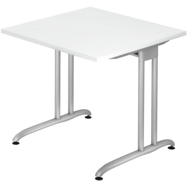 HAMMERBACHER Schreibtisch »Wien« 80 cm weiß, 80x72x80 cm Image