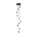 Elegant Lighting Eren 11 Inch 10 Light LED Multi Light Pendant - 3505G11BK