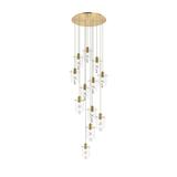 Elegant Lighting Hana 22 Inch 12 Light LED Multi Light Pendant - 5202D22G