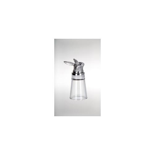 Schnapsglas Hase H 9,5 cm D 4,5 cm, 4 cl Edelstahl