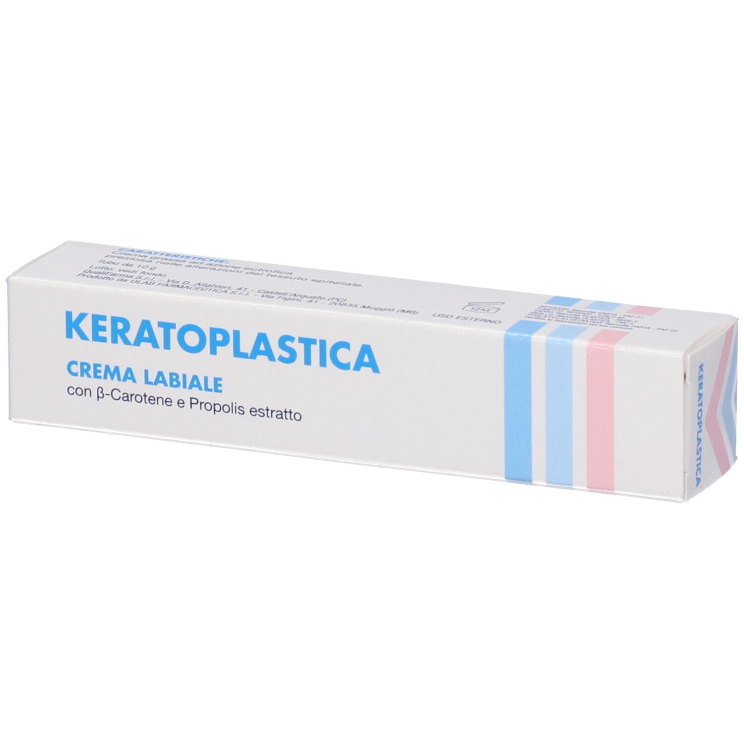 Keratoplastica Crema Labiale 10 g Protezione per le labbra