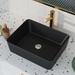 DeerValley Ally 19" Bathroom Sink Ceramic Rectangular Vessel Sink in Black | 5.12 H x 14.76 D in | Wayfair DV-2V031