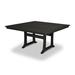 POLYWOOD® Nautical Trestle 59" Dining Table Plastic in Black | 29 H x 59.5 W x 59.5 D in | Outdoor Dining | Wayfair PL85-T2L1BL